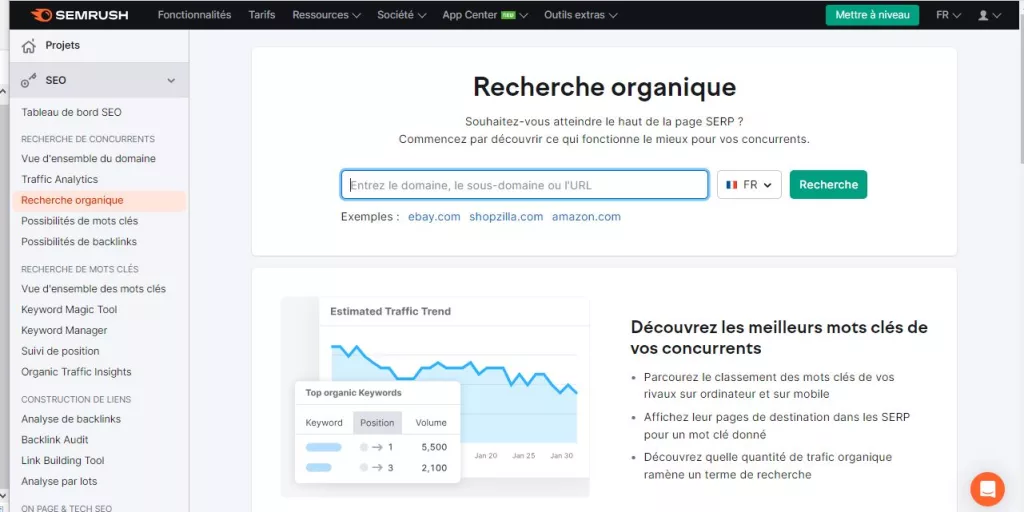 recherche mots-clés pour performance SEO